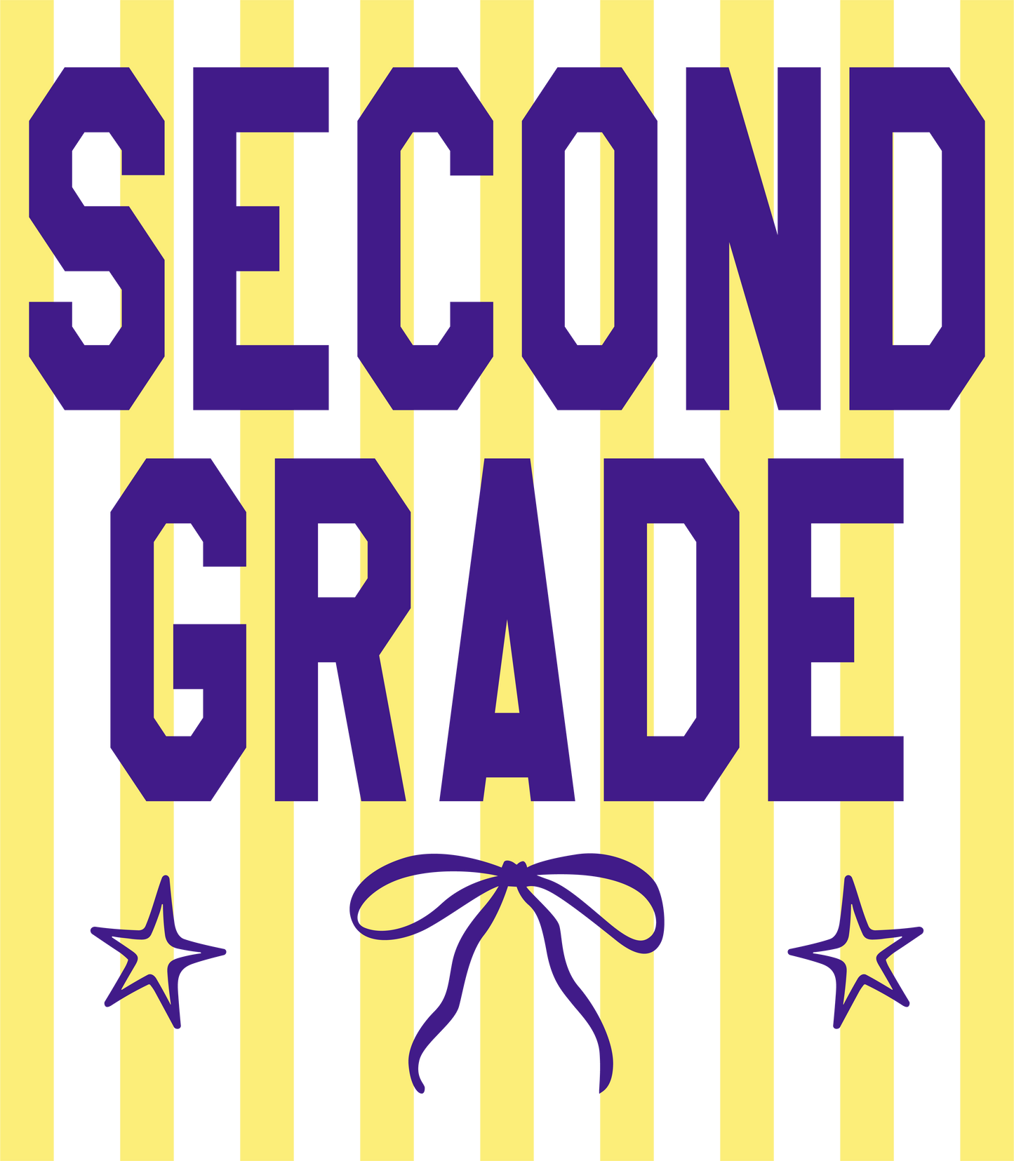 Striped Back to School PNG Bundle