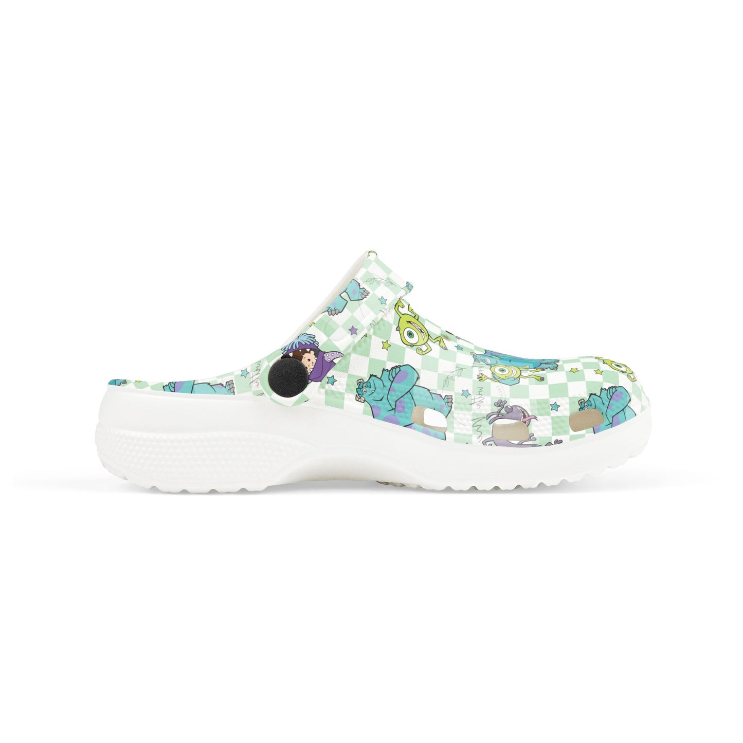 Checkered Monster Clogs - Youth