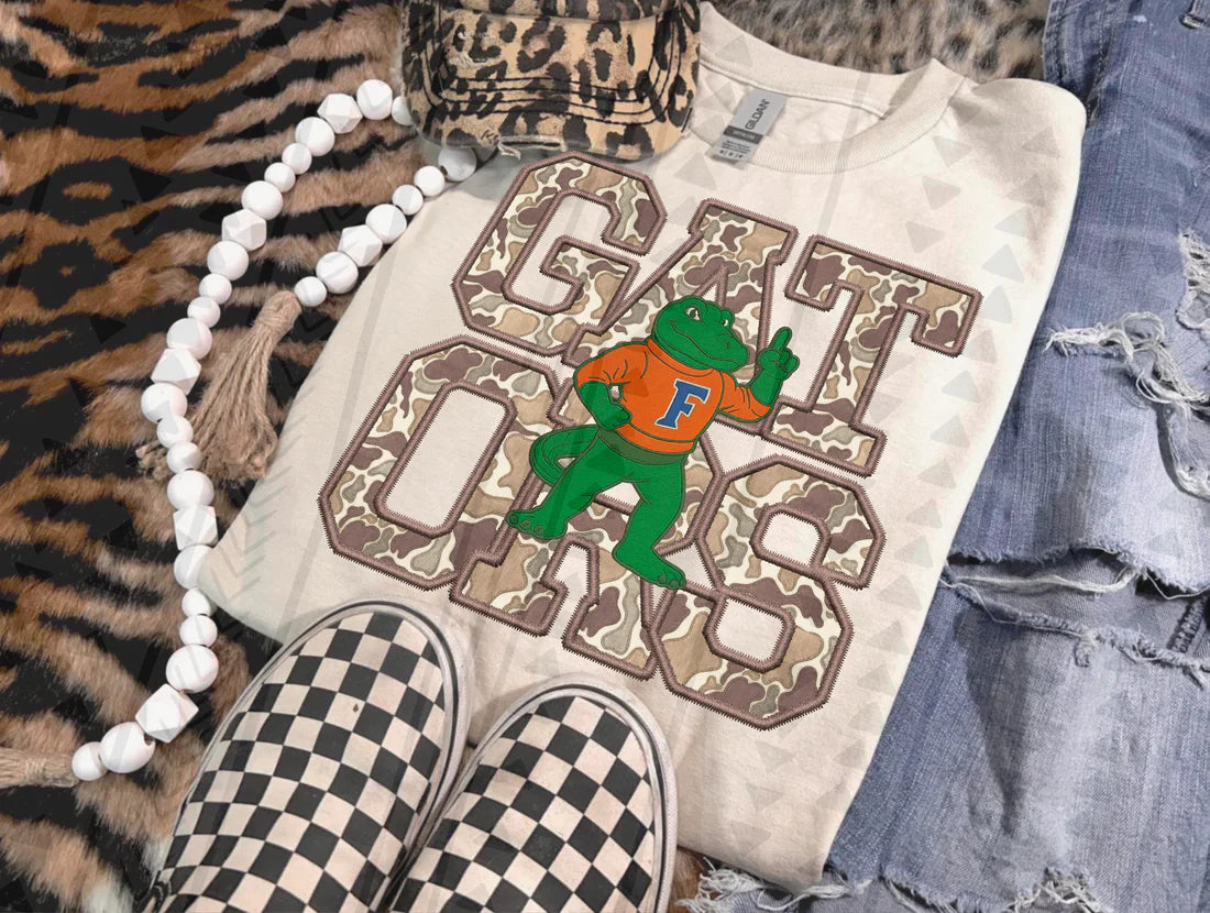 Camo Mascot CC Tee