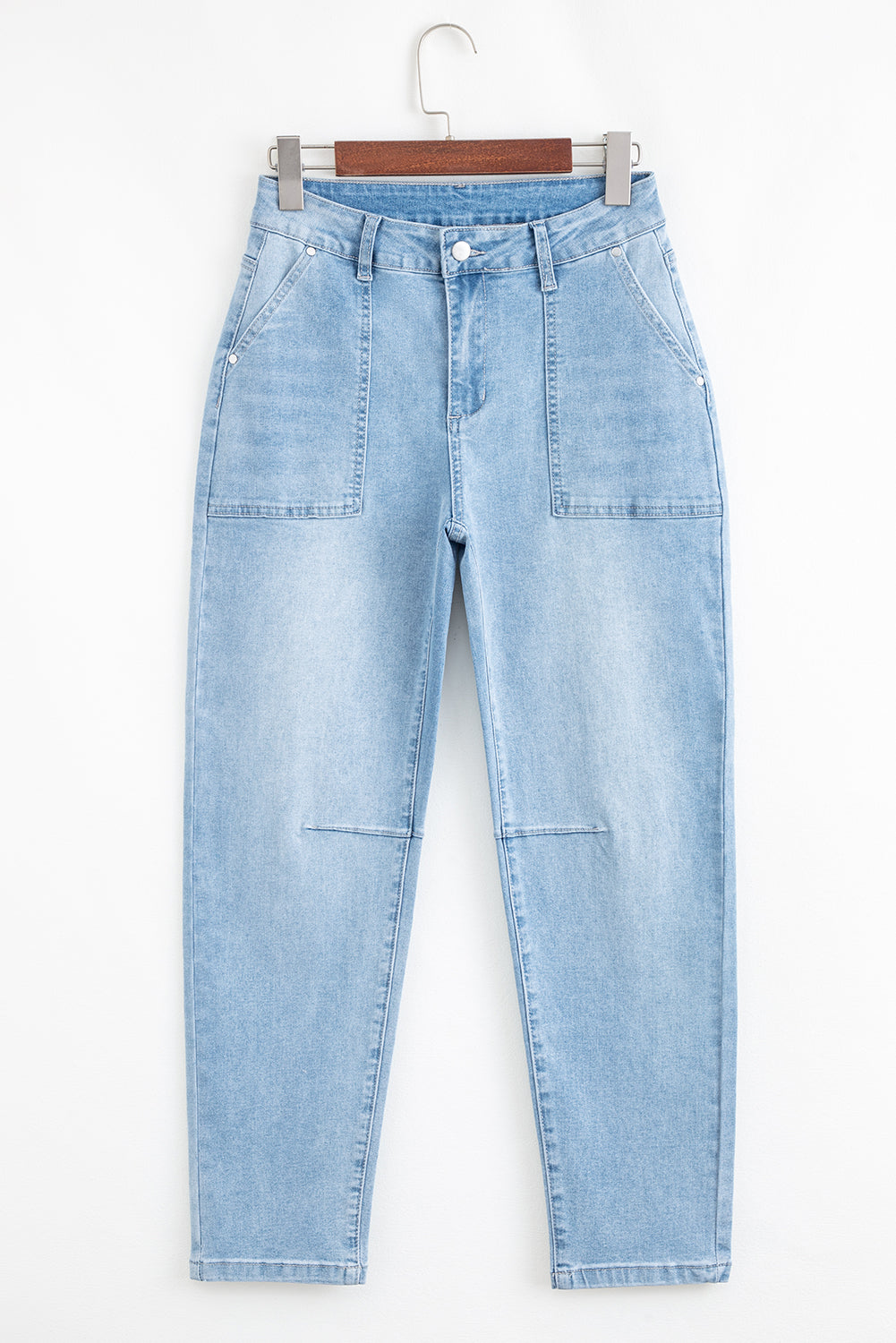 High Rise Barrel Jeans FB