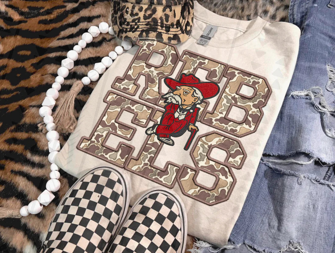 Camo Mascot CC Tee