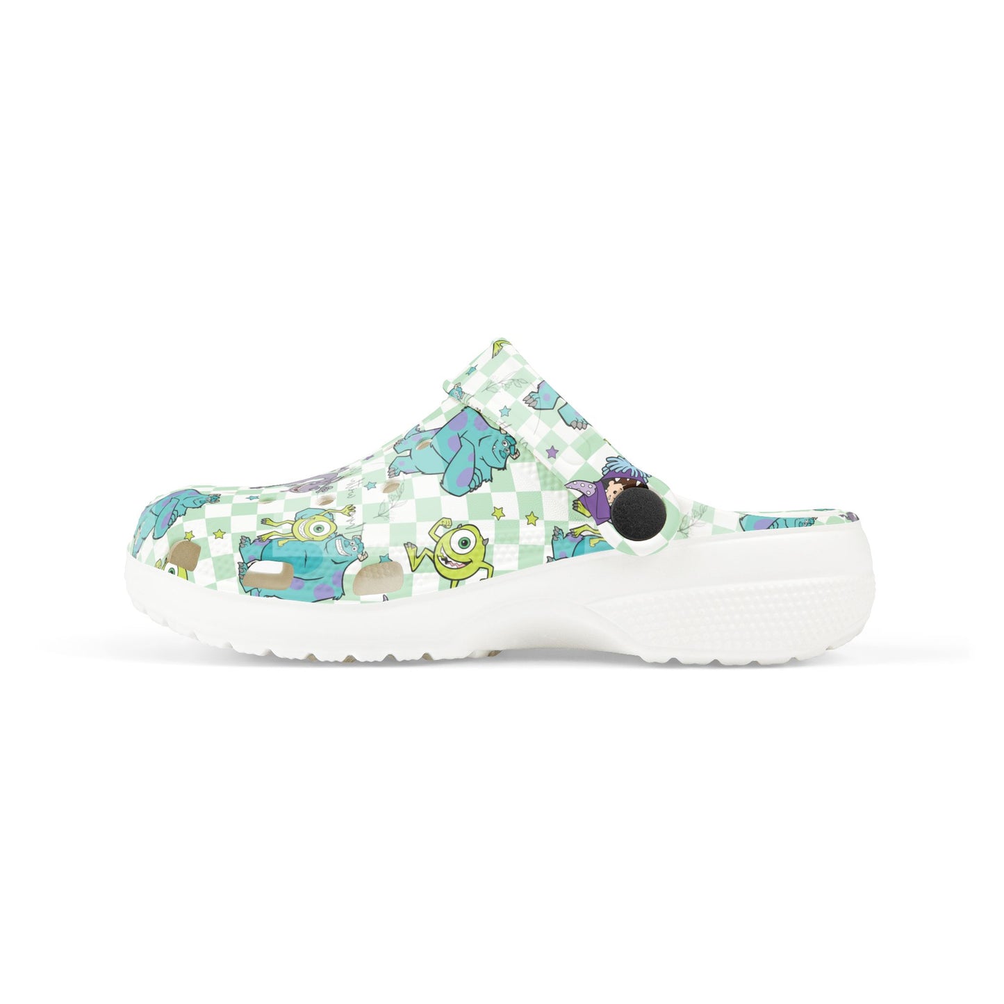 Checkered Monster Clogs - Youth