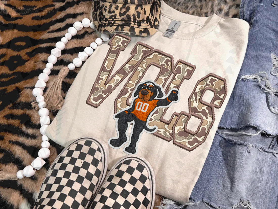 Camo Mascot CC Tee