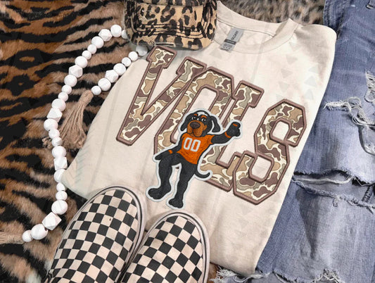 Camo Mascot CC Tee