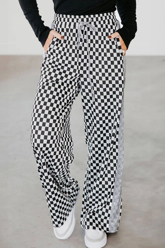 Checkerboard Drawstring Pants FB