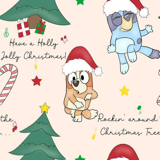 Heeler Christmas Seamless