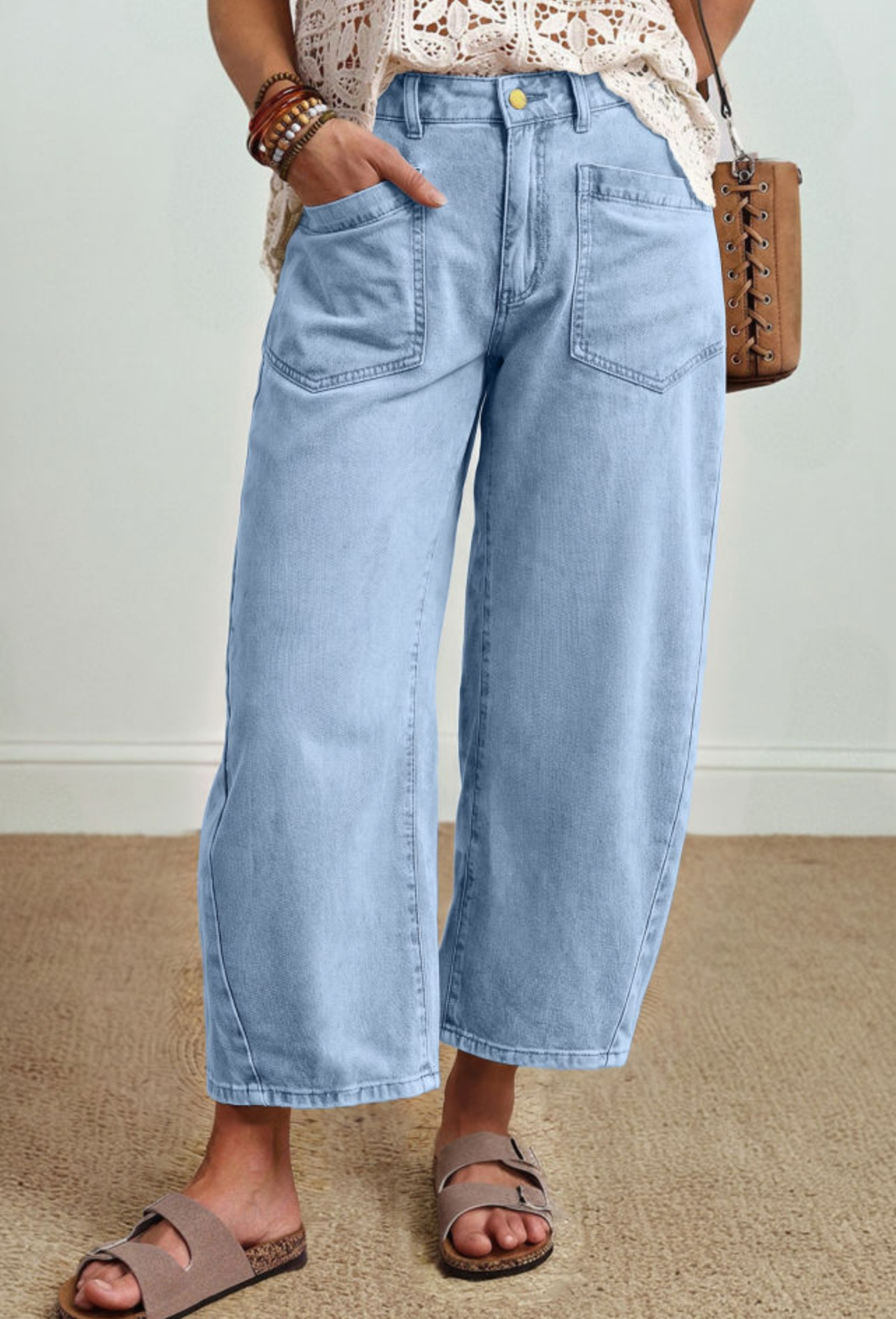 Square-Barrel Jeans