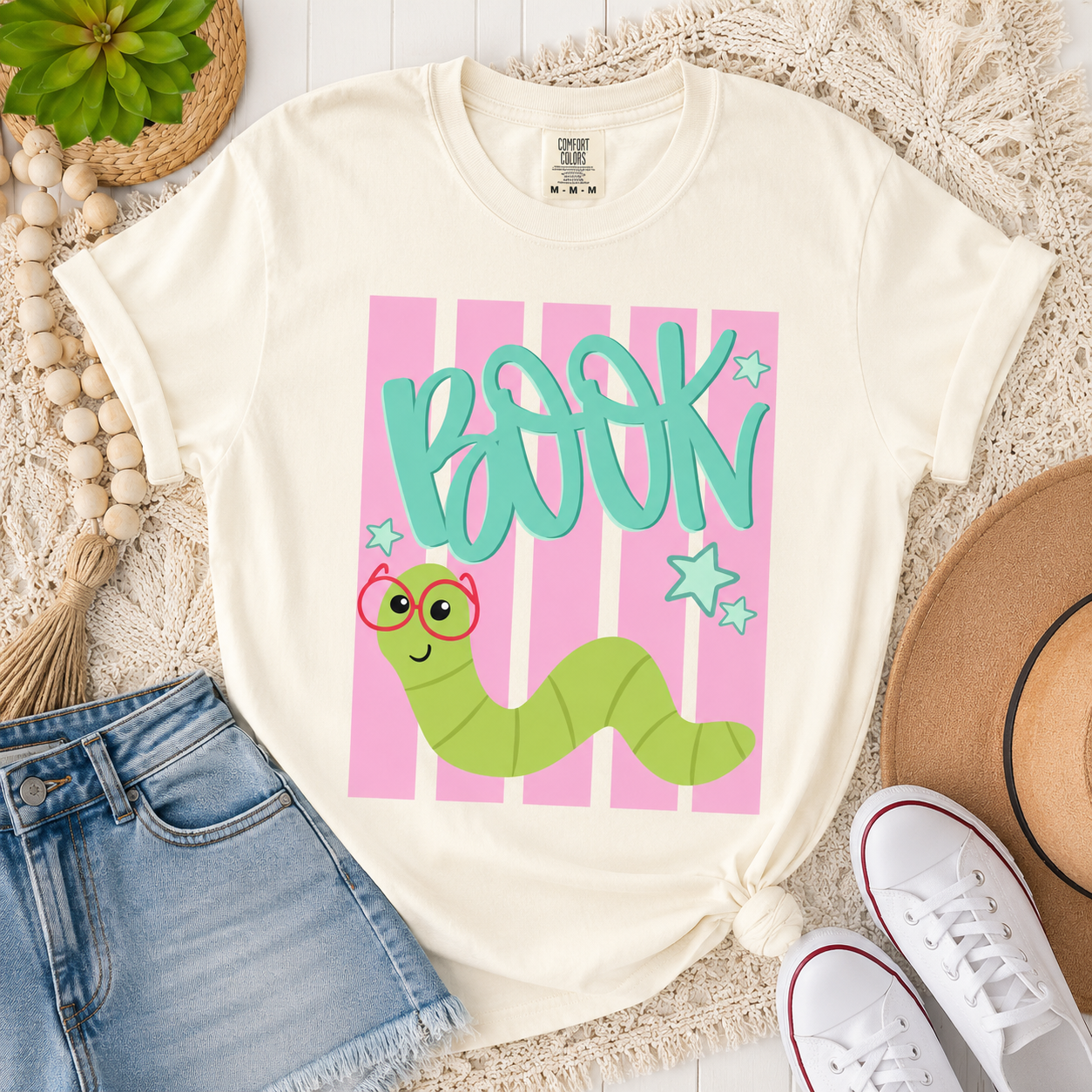 Book Worm Tee.